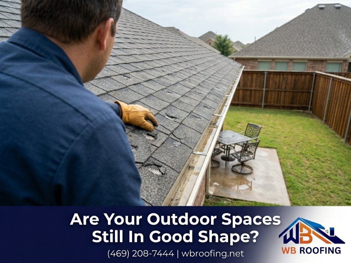 WbRoofingtx's tweet photo. Are Your Outdoor Spaces Still In Good Shape?
Did your patio cover, pergola, or porch roof take the hail straight on? Have you looked up for cracks or dents?
#PatioRoof #HailStorm #DFWRoofer https://t.co/d6jbKvR0Y4