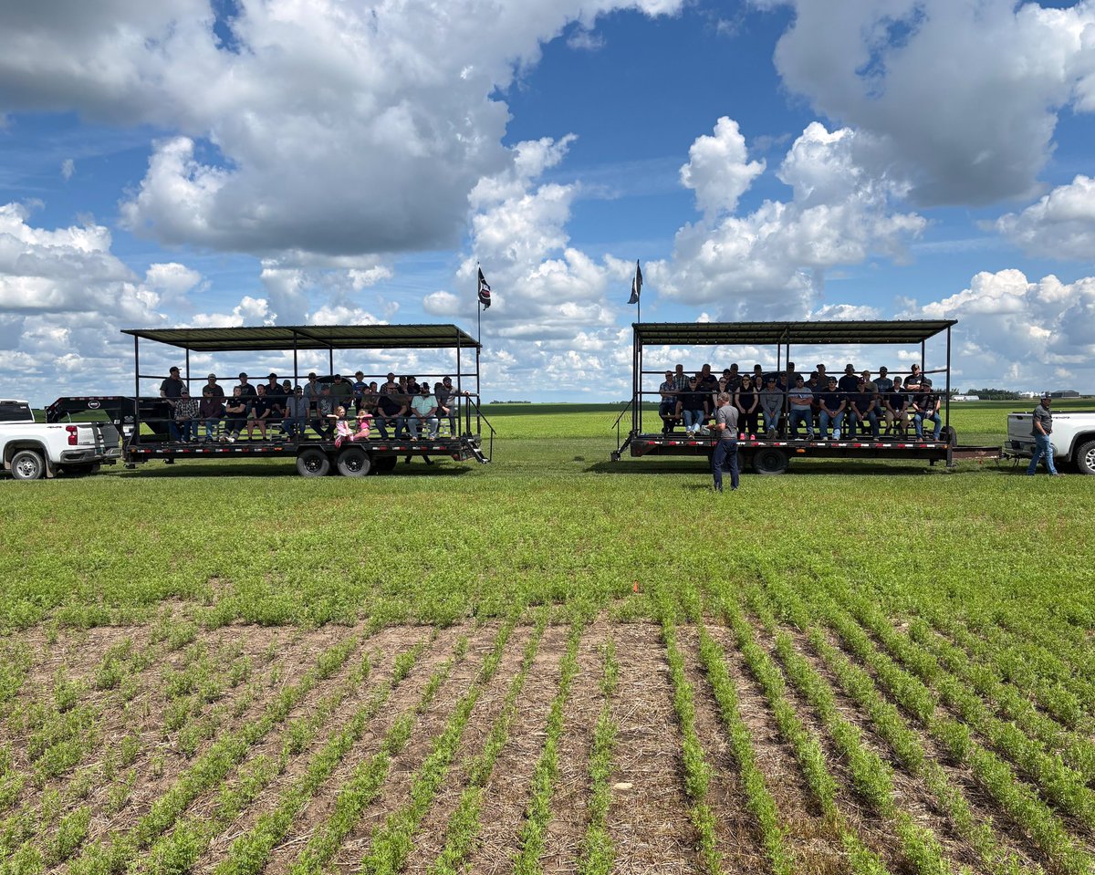 BourgaultAg's tweet photo. Bourgault recently hosted its first Lentil Agronomy Day at the Research Farm near Odessa, Saskatchewan. The event highlighted results from triple-replicated agronomy trials, including fertilizer placement, lentil seeding rates, and the impact of fan speed on seeding performance. The event brought together growers, agronomists, and industry partners to discuss best management practices for lentil production across Western Canada and the Northern Plains of the United States.