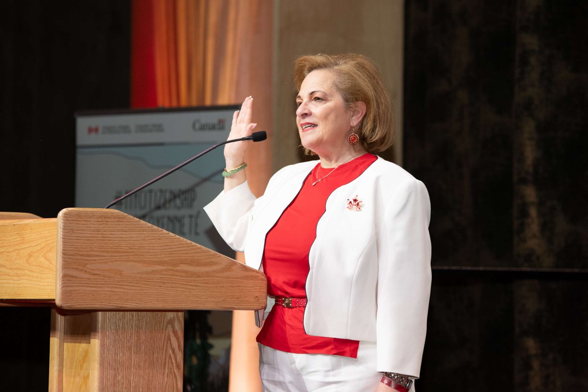 CitImmCanada's tweet photo. Yesterday, Minister Diab welcomed 94 new citizens at two special #CanadaDay citizenship ceremonies in Ottawa, Ontario. Congratulations to all and welcome to the Canadian family! 

#MyCitizenship https://t.co/LLRH3L3J0D