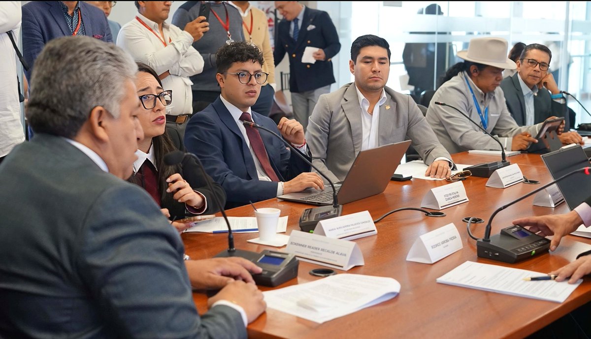LaboralAN's tweet photo. Hoy en la Sesión Ordinaria N°075 de la Comisión del Derecho al Trabajo y a la Seguridad Social, se debatió sobre el Proyecto de Ley Orgánica Reformatoria a varios Cuerpos Legales para la promoción del empleo, desarrollo del empleador y la protección social integral. 
🤝🇪🇨 https://t.co/GqVyZsThi2