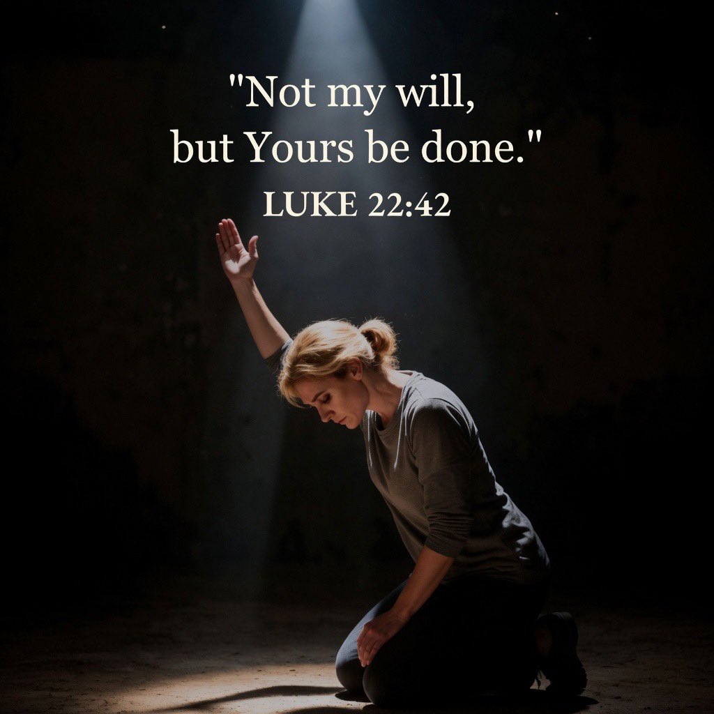 altinekasre1's tweet photo. “Not my will, but Yours be done.”

Luke 22:42 https://t.co/2dkthoq2yd
