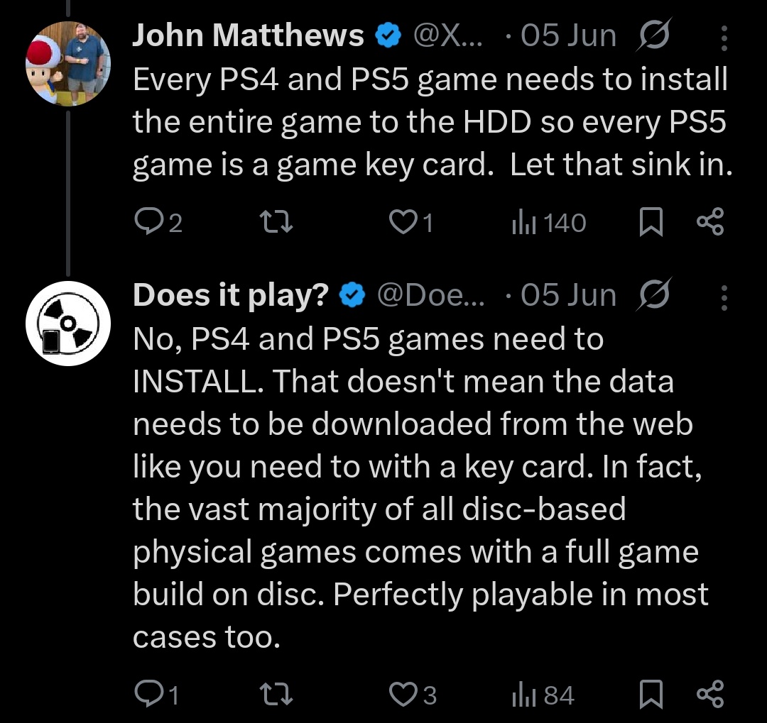 MaximusPlanckus's tweet photo. @Caiden_Legit @GamerTifa7 @DoesItPlay1 Why are you so reluctant to check out the guys I keep referring you to? They have tested a large volume of games on disc, and their testing has shown that what you are saying is largely untrue. I'll link you to them one last time. Here: @DoesItPlay1 https://t.co/pxqRzYWvQC