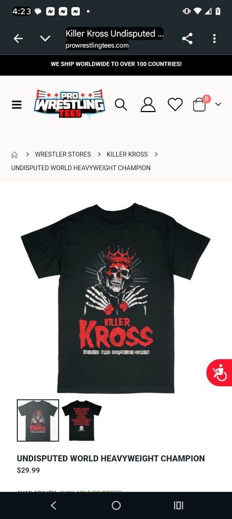 INSPIREDWC125's tweet photo. Just got done paying Rent,bills, groceries ect.. had some money set back anddecided to spoil myself by getting the new @realKILLERkross Undisputed World Champion Shirt from @PWTees can't wait to get it & continue to represent the #KrossCult
#FallandPray #WeWantKross #Ticktock https://t.co/EkaBRfoAaX