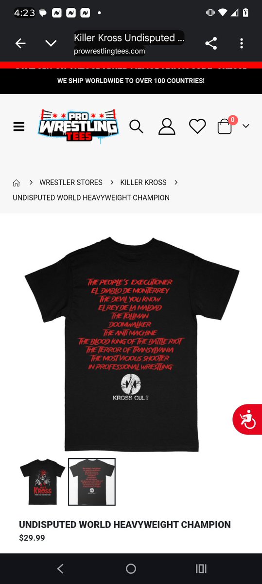 INSPIREDWC125's tweet photo. Just got done paying Rent,bills, groceries ect.. had some money set back anddecided to spoil myself by getting the new @realKILLERkross Undisputed World Champion Shirt from @PWTees can't wait to get it & continue to represent the #KrossCult
#FallandPray #WeWantKross #Ticktock https://t.co/EkaBRfoAaX