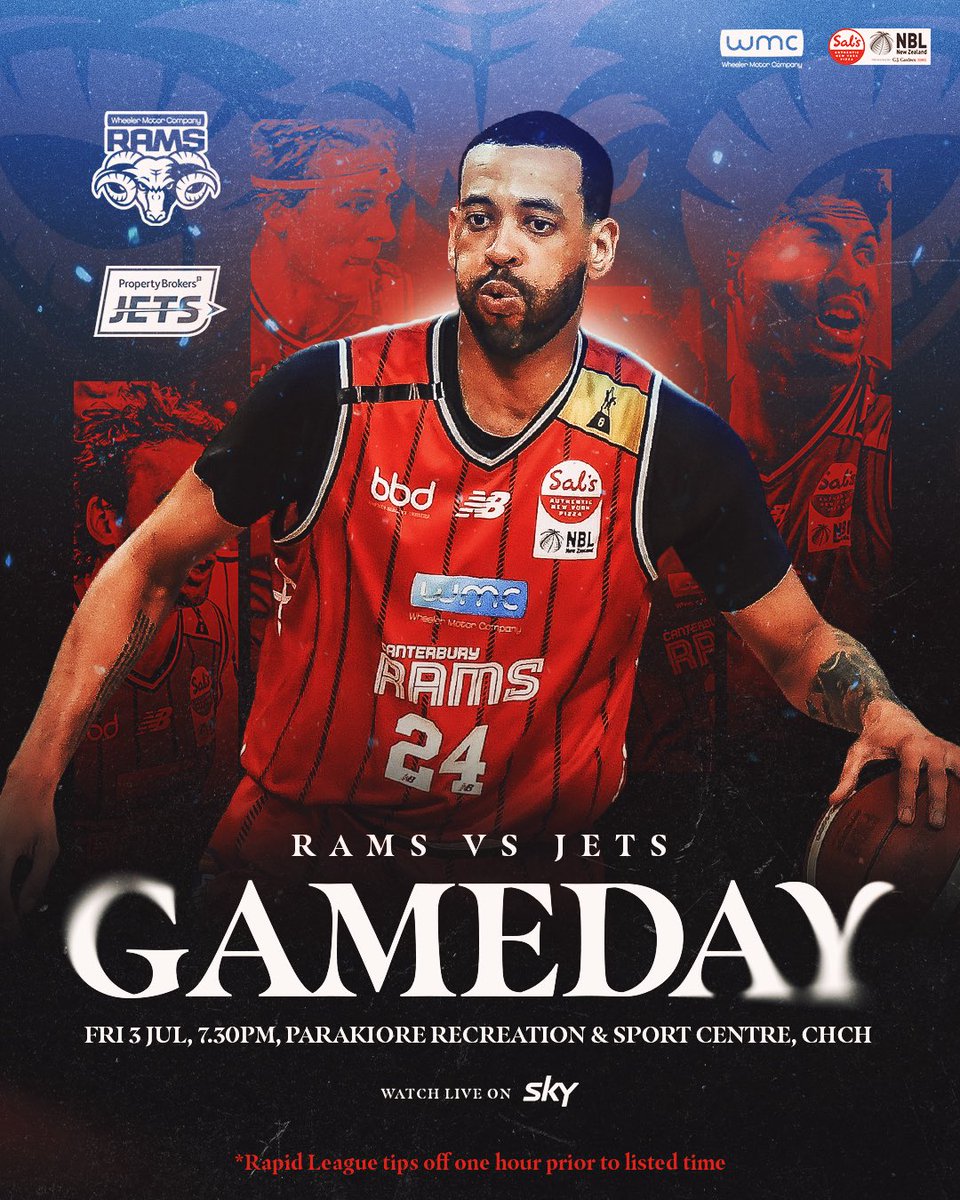CanterburyRams's tweet photo. Come out to Parakiore tonight as we host the Manawatū Jets 🙌 

Grab your ticket to tonight's game using the link below!

🎟️: https://t.co/xnxkKea6lQ

@nznbl @skysportnz https://t.co/nEPViY59Ry