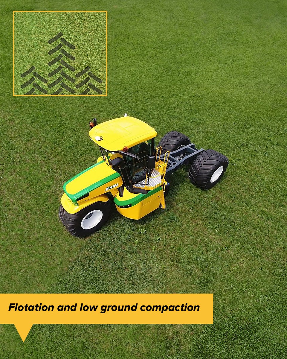 OxboCorp's tweet photo. A closer look at the AT4103 DNMS. 🧐
With an 18-ton capacity, spread widths up to 60 feet, and a three-wheel flotation design, it's designed to keep operators covering ground while helping maintain consistent nutrient application and reduce soil compaction. #oxboisag https://t.co/jJOyGlKu3T
