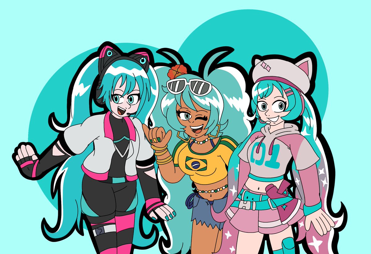 Since she's trending again, screw it, Brazilian Miku reposts