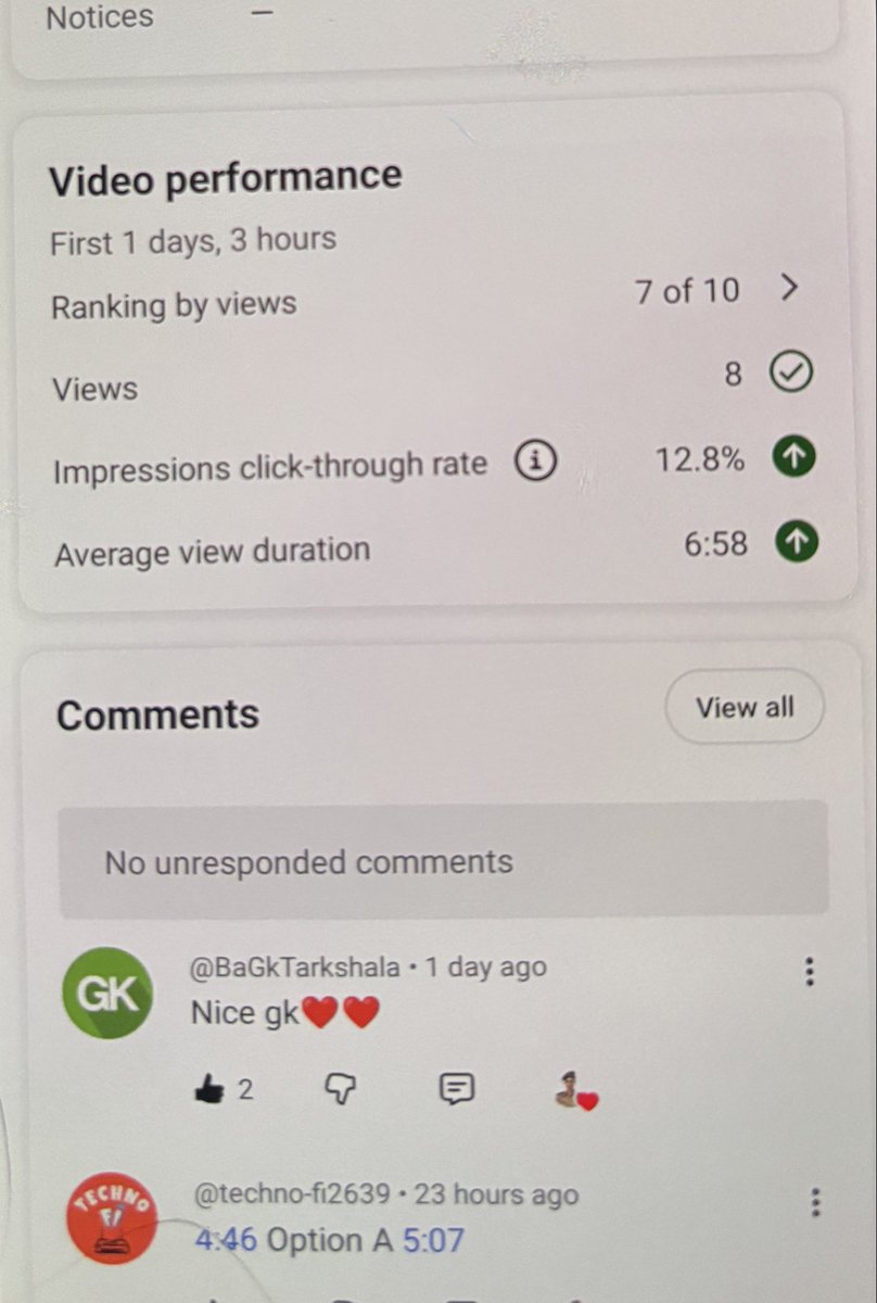 ablajitkumar's tweet photo. Dear @TeamYouTube  @YouTubeIndia @YouTubeCreators 
I uploaded my video yesterday, but it is still getting very low impressions, even though our views and CTR are decent. Could you please let me know if there is some algorithm issue, or if I need to make any adjustments? Thank you https://t.co/AuEyzfR8a5