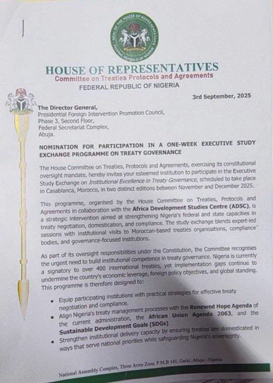 TheSerahIbrahim's tweet photo. The Presidency has now finally released a statement since this post went viral.
And also all the media houses are now talking about it.

One of the most important questions now should be how did Dolapo Babatunde Tanimola die in a hotel fire, a day after the petition was filed with the police and five days before Prince Adeyemi was arrested? 

Hopefully those who perpetrated this criminality will be allowed to face the full wrath of the law.

But one thing is certain, the Presidency claims that the agency does not exist is false, because the PFIPC has an office at the Federal Secretariat, has a CBN account, and has a ₦1.3 billion allocation in the 2026 budget

The Senate and House of Representatives wrote official letters to them.
The Chief of Staff, Femi Gbajabiamila must be investigated.