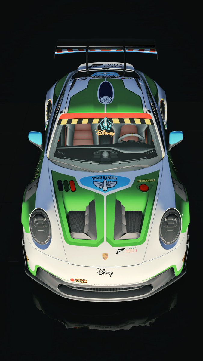 Fallenwolf_146's tweet photo. To infinity and beyond... at 200 mph. 
Space Ranger Buzz Lightyear is officially here to protect and serve the streets of @ForzaHorizon 6! 🚀🛡️
Check out my latest ToyStory livery.  Available now! 🔽🔽🔽
​🎨 SC: 162 053 906
​#ForzaHorizon6 #FH6 #BuzzLightyear #ToyStory5 #Xbox https://t.co/SzqJ42LzzG