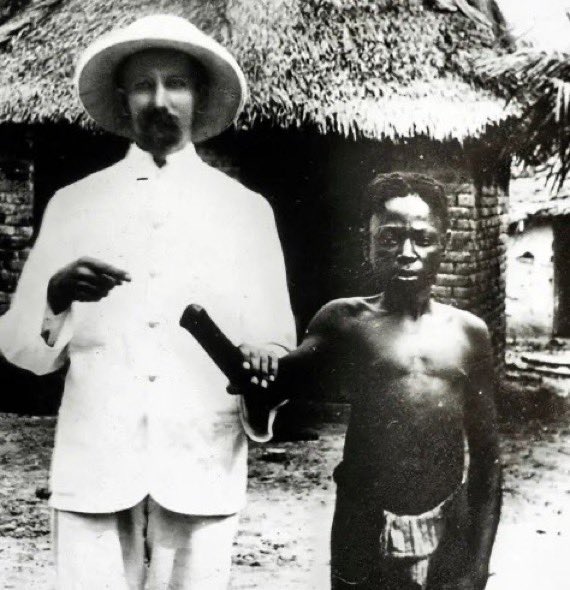 afshinrattansi's tweet photo. What Belgium’s King Leopold II, one of Europe’s worst genocidal monsters did to Congo:

During his rule, Leopold declared Congo as his personal colonial possession and proceeded to commit horrific genocide upon the Congolese people. 

8-10 million Congolese died during ‘personal rule’, with violence as a mechanism of organising production. Through mercenaries, prisons, forced starvation, and executions, Leopold II turned Congo into a concentration camp, using Congolese as the labour to extract vast profits from the rubber quotas imposed on the population.

The profits were used to build Belgium’s grand buildings and landmarks, while Congolese were exterminated systematically through forced labour, mass killings, and famine. 

While the metropole of Belgium’s empire flourished, while Congo became an extraction machine. Workers who failed to meet the quotas were mutilated, having their hands cut off. These workers included children. 

Villages were punished collectively. Women were held hostage until men delivered rubber. Failure meant mutilation, flogging, or execution. Terror was the incentive structure. Pain replaced wages. 

The Congolese people never saw the profits, only the oppression of being used as slave labour. Belgium has still not offered a formal apology to the Congolese people for the genocidal atrocities committed against them…

Because doing so would acknowledge a fundamental truth; that European capitalism was not born from ‘innovation’, ‘free trade’, or ‘liberal values’, but through barbaric destruction of global south nations and the looting of their resources for profit.

Lumumba was assassinated for daring to seek real independence and freedom from the sadistic neocolonial domination that Belgium and the United States had planned for Congo, after the blood of millions of Congolese had been spilled for the benefit of Belgium.
