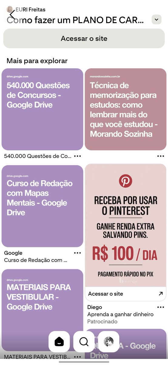bunynotes's tweet photo. todo estudante deveria saber q dá pra pegar pdf de provas, apostilas e cursos no pinterest ❗️ https://t.co/cukiPsyIal