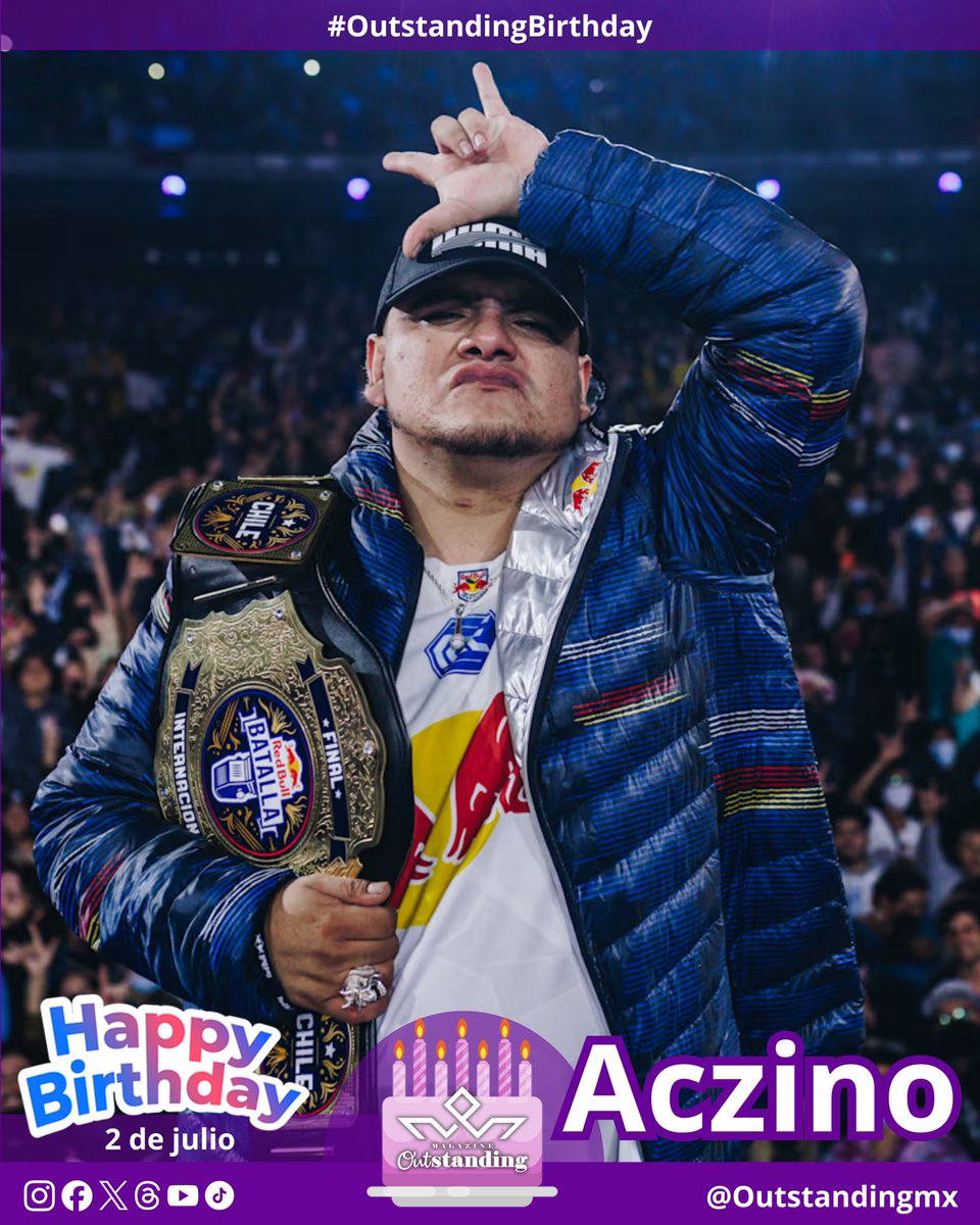 Outstandingmx's tweet photo. 🎤🔥 #OutstandingBirthday para Aczino, el maestro del freestyle que revolucionó la escena 🇲🇽💥

Su talento, ingenio y flow imparable nos inspiran a romper límites y soltar rimas que dejan huella. 🎙️⚡

#Aczino #FreestyleKing #RapLegend #OutstandingVibes https://t.co/pUV3o2piOF