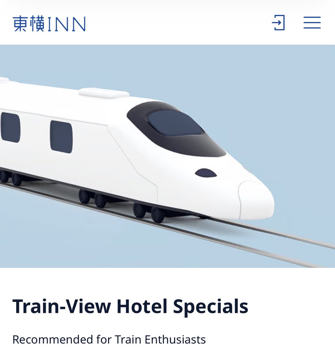 JPNStation's tweet photo. Budget hotel chain Toyoko Inn’s website now has a “Train-View Hotel Specials” page highlighting properties where guests may be able to see trains from rooms or hallways, a good fit for Japan rail travelers who know the brand for simple, affordable hotels often located near major stations 🚄🏨

The list includes locations near Shinkansen lines and major rail corridors, including Shinagawa, Kanazawa, Shin-Fuji, Shin-Osaka, Okayama, Hiroshima, Kokura, and Kagoshima-Chuo.

https://t.co/0UsrQ2iAk5