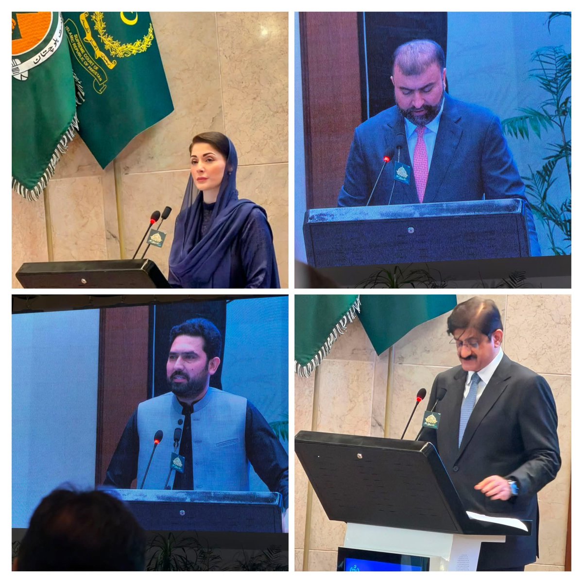WingBalochistan's tweet photo. Honored to attend the National Conference on Prison Reform at the Supreme Court of Pakistan today.
Privileged to participate alongside CM Balochistan  @SarfarazBugti &amp; CS Shakeel Qadir as we drive crucial steps toward justice &amp; human rights. ⚖️✨
#PrisonReform #Balochistan https://t.co/Yq4T3E5Up7