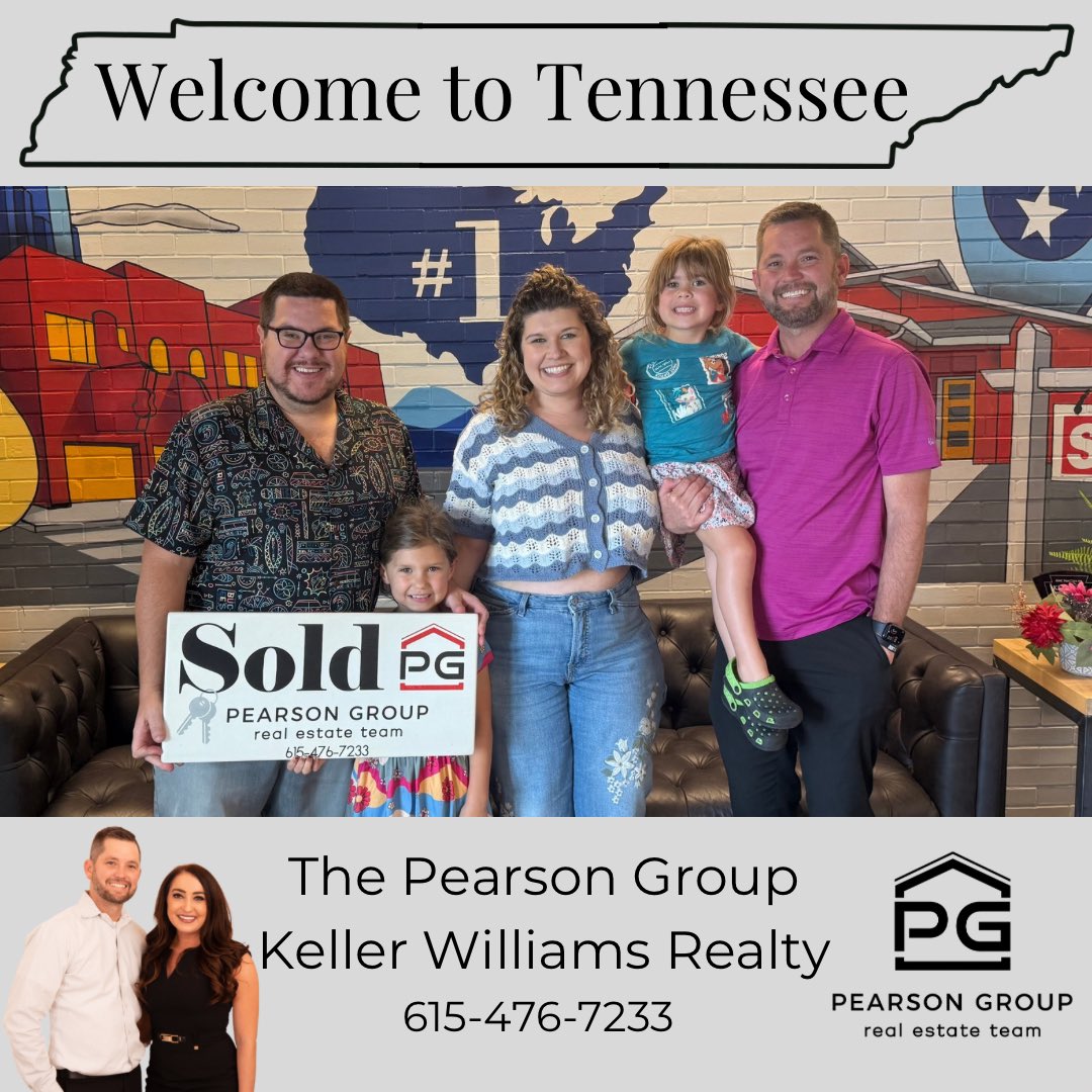 HolliRealtor's tweet photo. 🔑🏡𝐖𝐄𝐋𝐂𝐎𝐌𝐄 𝐓𝐎 𝐓𝐄𝐍𝐍𝐄𝐒𝐒𝐄𝐄🏡🔑 

𝐑𝐚𝐥𝐩𝐡 &amp; 𝐇𝐨𝐥𝐥𝐢 𝐏𝐞𝐚𝐫𝐬𝐨𝐧
REALTORS®
𝐓𝐡𝐞 𝐏𝐞𝐚𝐫𝐬𝐨𝐧 𝐆𝐫𝐨𝐮𝐩
𝐨𝐟 𝐊𝐞𝐥𝐥𝐞𝐫 𝐖𝐢𝐥𝐥𝐢𝐚𝐦𝐬 𝐑𝐞𝐚𝐥𝐭𝐲

📲615-476-7233
📧RalphPearson@kw.com https://t.co/3iMISLVad0