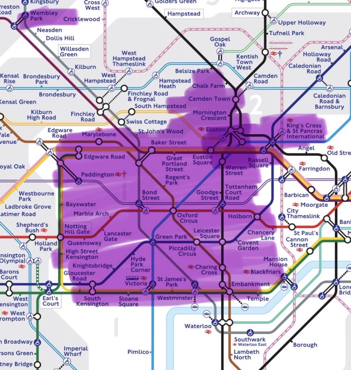 mitsuavas's tweet photo. it actually looks like a headache ngl but i highlighted in purple the main touristy bits https://t.co/CuN3yHBOBk
