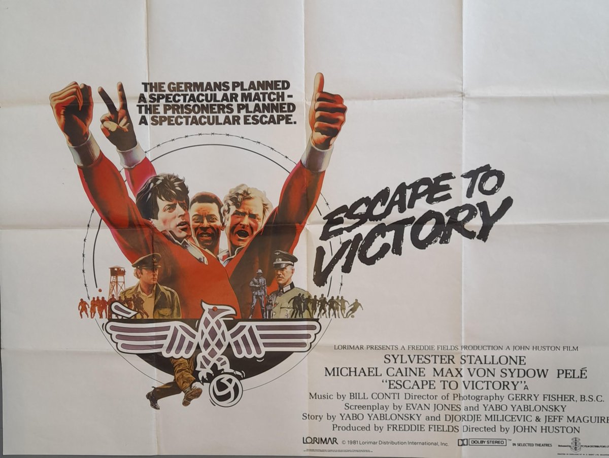 HousePosters's tweet photo. With the World Cup now at the knockout stage, surely it is time to pay homage to football's greatest movie: ‘Escape to Victory’  
“The actors wanted to be footballers, and the footballers wanted to be actors”
https://t.co/0Ice3WbtCW
https://t.co/d4wpjC7Nqi
https://t.co/d1hnUNIDe5 https://t.co/mE4mF4kGkb