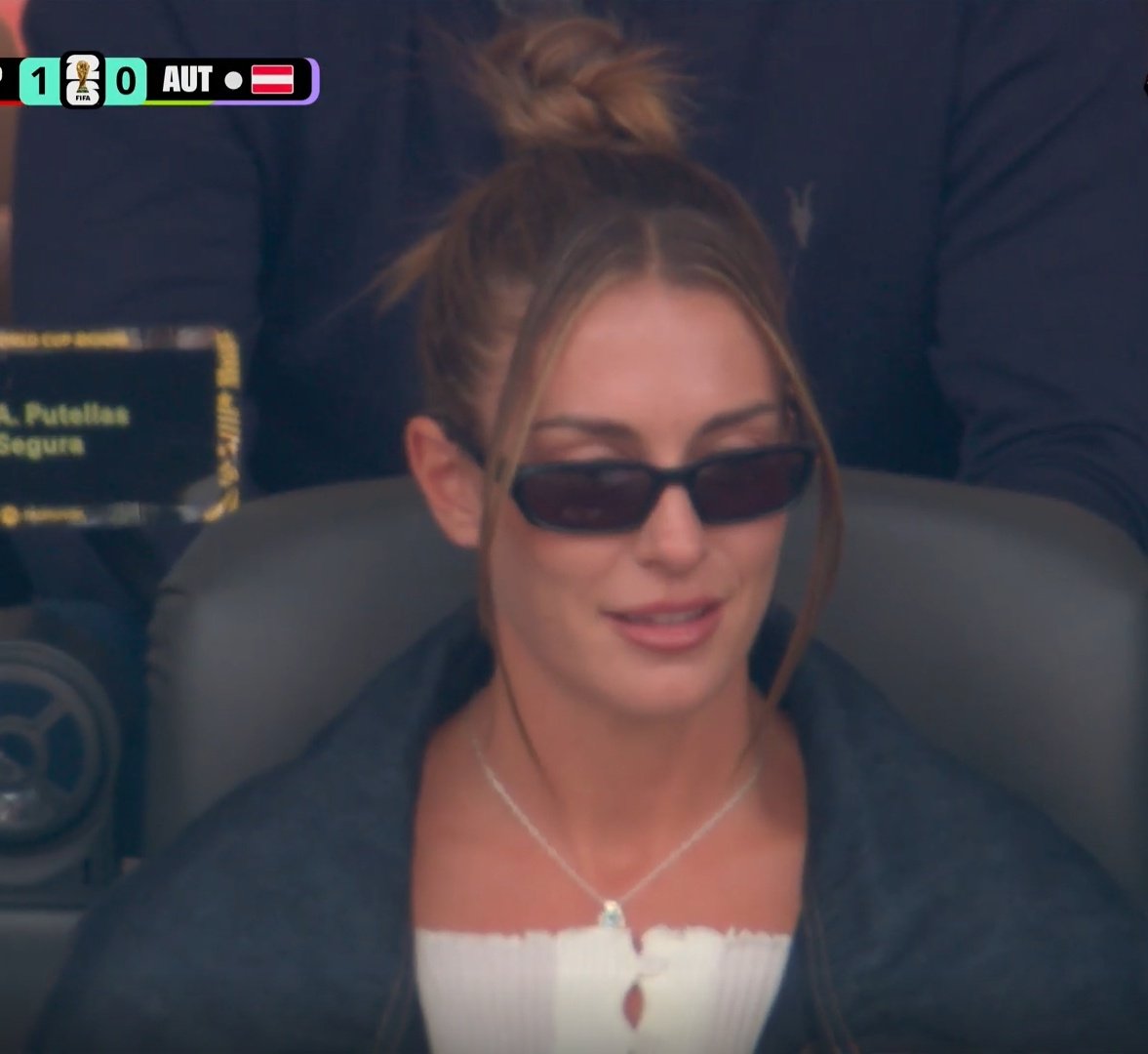 mayputellas_11's tweet photo. Alexia Putellas is present at Spain's match against Austria. https://t.co/MbvzdVpU7W