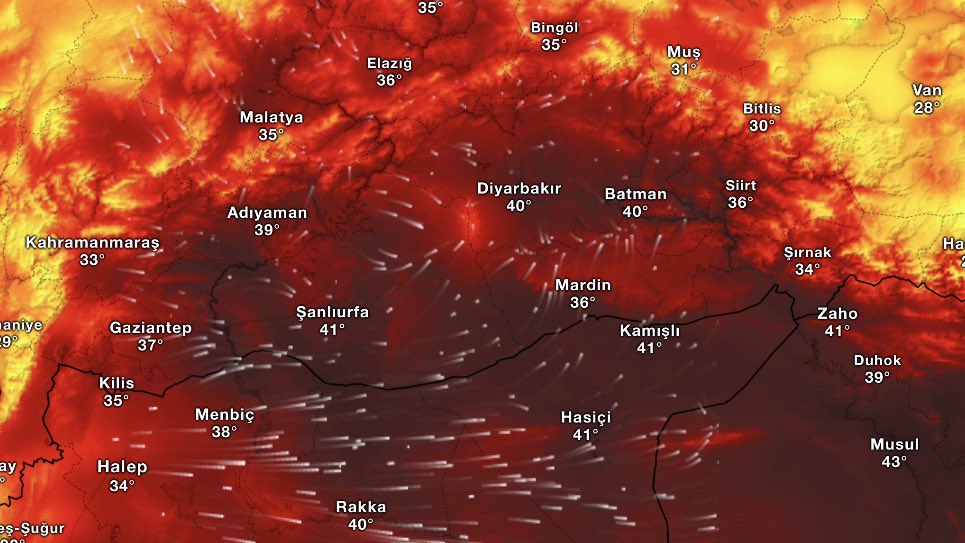 GHA_HABER's tweet photo. 📅 3 Temmuz Cuma; sıcaklıklar yüksek! ☀️

✍🏻 Bölgede yağışa dair herhangi bir emare bulunmuyor. Rüzgârın etkisiyle sıcaklıklar ekstrem seviyelere ulaşmasa da, ölçülen değerler yine de yüksek seyrediyor. Bu sıcaklıklar, bölge için genel olarak mevsim normalleri kapsamında değerlendirilebilir.