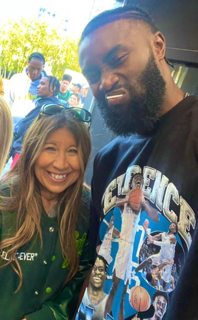 joanneborzakian's tweet photo. Dear @FCHWPO You are &amp; will forever be a Boston legend on &amp; off the court. Your commitment to community &amp; loyal fans is unparalleled. Every game we had our pregame ritual. I’d say Let’s go Jaylen! You’d look at me smile wink &amp; nod. This hurts. We’ll miss you. You’re irreplaceable https://t.co/6GayoAJN1I