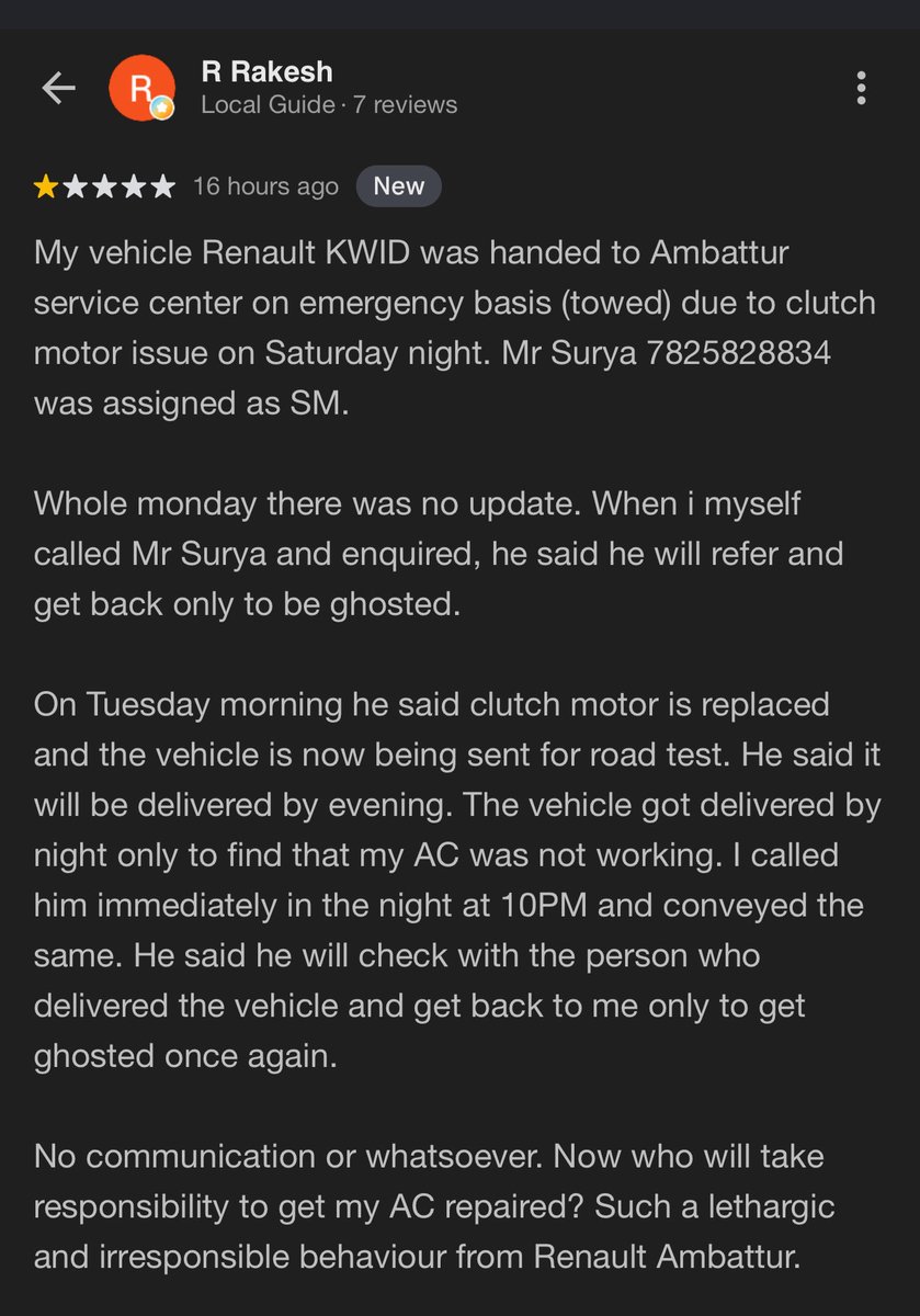 rakesh3929's tweet photo. Hey @RenaultIndia still nobody has contacted me yet even after DMing. Never expected this from such a brand. Take some responsibility and resolve my issue. https://t.co/MRFlCtv4om