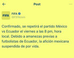 rafaLegonzaz's tweet photo. @santiahmunoz @DonPorfifirio Ya lo confirmaron bro, se juega el viernes https://t.co/mmQWsUVR9o
