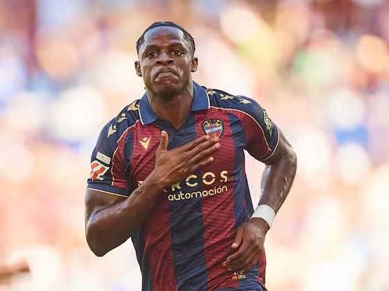 JacobsBen's tweet photo. Exclusive: Etta’s Eyong’s release clause has been reduced to €20m from July 1 after a contractual amendment was agreed with Levante.

Eyong is currently prioritising a move to England.🇨🇲 https://t.co/14qWqZnz6C