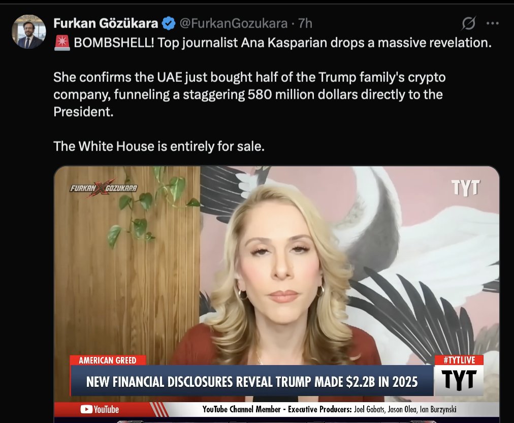 RebeccaLAnders's tweet photo. The #UAE net worth $3.12 Trillion. Chump change for tHem to purchase an American President for $580million, what a deal! #Owned #QuidProQuo #TopSecret - #ClassifiedDocuments #DeJaVu all over again!
#RELEASE ALL OF THE #EPSTEINFILES NOW and end this, please!! @JudiciaryDems @HouseJudiciary @RepDexterOR @RepRoKhanna @RepDeborahRoss @RepThomasMassie @OversightDems @GOPoversight