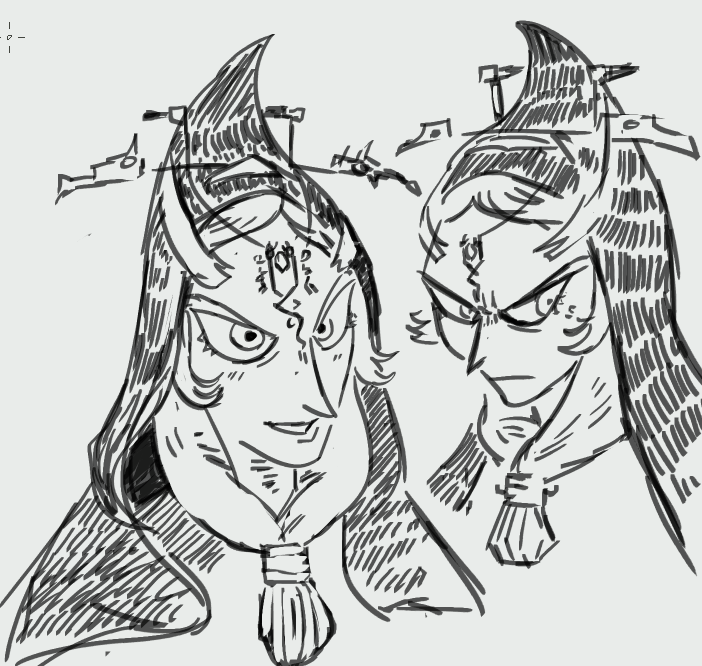 TheATSthetic's tweet photo. True form Midna is strangely harder to draw than imp form.
I'd rather draw the helmet. Also I just beat Twilight Princess. Good game. https://t.co/TqOapKIHqI