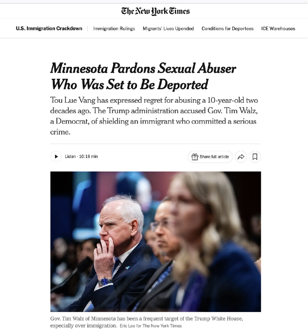 RonforMNAG's tweet photo. Ellison voted to pardon a convicted sex offender who was set to be deported.   He claims his vote to pardon this sex offender of a ten year old girl was not done to stop the deportation.  And if you believe that, I've got a bridge in Brooklyn that I'd like to sell you. https://t.co/7zbUrLHK95