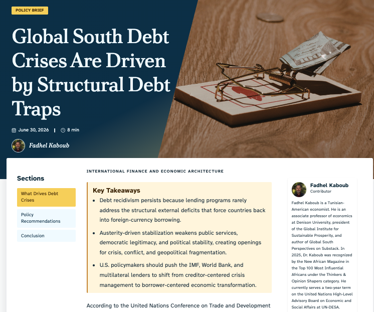 FadhelKaboub's tweet photo. A new policy brief by Fadhel Kaboub published by the Global South Policy Hub @GSPHub  https://t.co/yw4IEfdBf7 https://t.co/NDEGVbJKg9