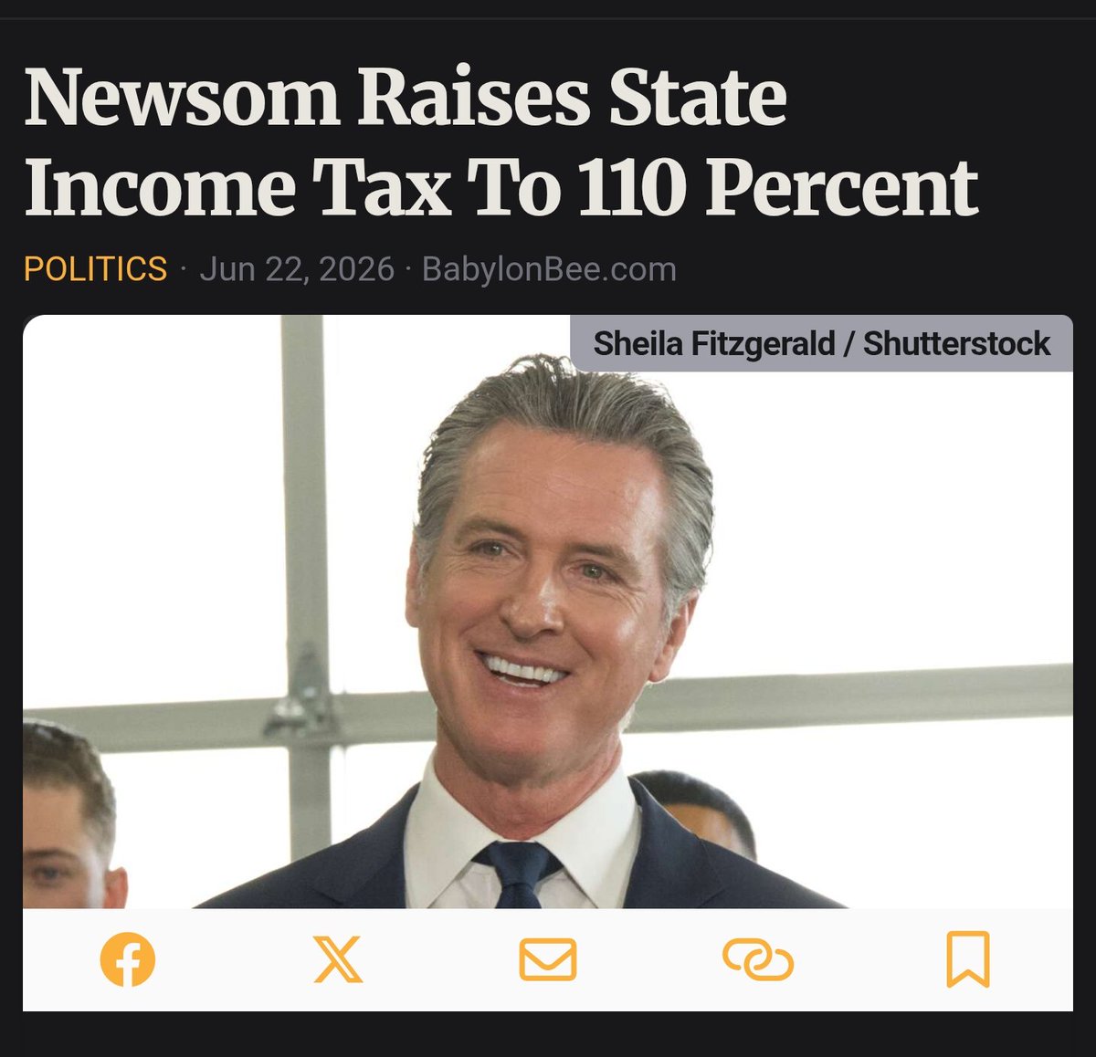 The_Kyle_Mann's tweet photo. Babylon bee prophecy (nearly) fulfilled https://t.co/rveeFCv4k1