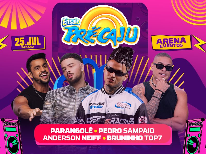 helloaracaju's tweet photo. Gente, não é por nada não, mas no dia 25 já tem esquenta do Pré-Caju 2026! 🗣️🗣️🗣️🗣️🗣️🗣️ https://t.co/Gu9Qg19gND
