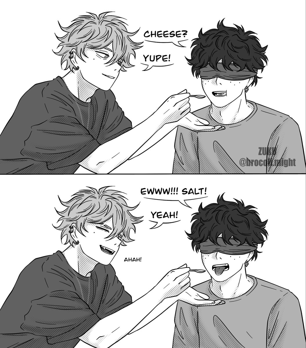 brocolimight's tweet photo. I like to think Izuku recognizes Katsuki’s … because he eats spicy food… Just let me have this.

Fully available on my Patreon (link in bio)

PS: The third hot guy is Hayato, my OC. Be nice to him, he’s cool 🙇‍♀️ I promise 

#bkdk #bakudeku https://t.co/4vld7McNTI