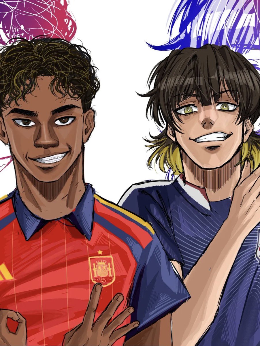 dTermii's tweet photo. Lo de que en el partido contra Austria lleve una cinta que ponga "Ego Yamal" lo siento, no es casualidad, es muy obvio que Nico Williams le ha mostrado el anime de Blue Lock

🏷️#Bluelock #Bluelock352 #WorldCup https://t.co/ndeRLAiZwH