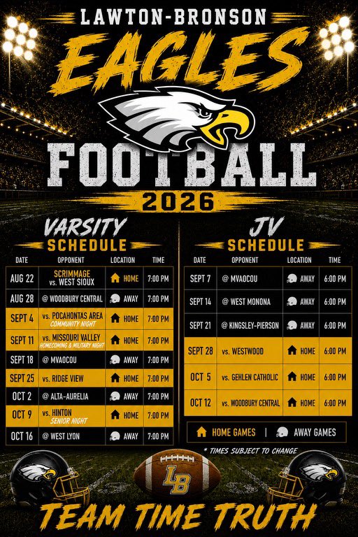 LBEaglesFB25's tweet photo. Come out and support our Eagles this year! This should be one heck of a season! https://t.co/GiobeGzKgZ
