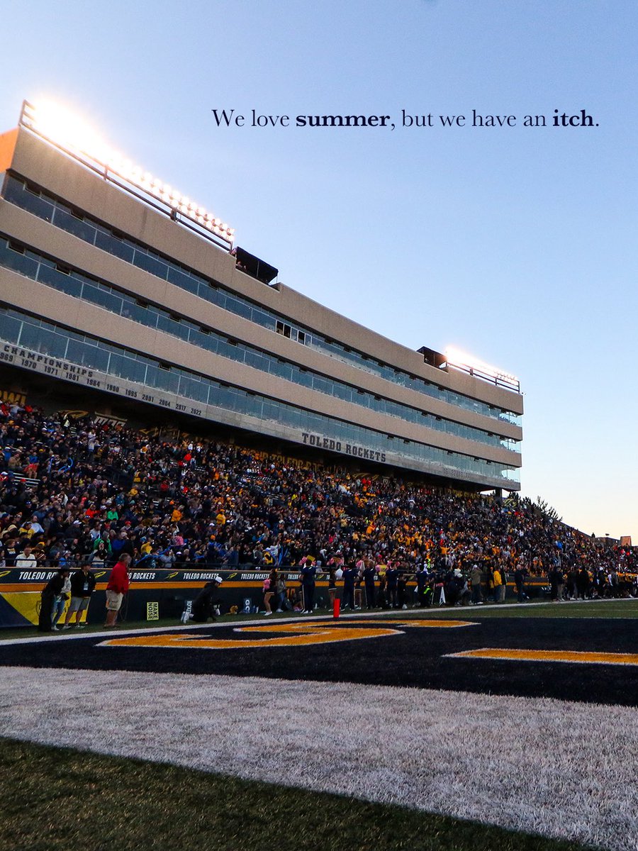 ToledoFB's tweet photo. Is it football season yet? 

🎟️: https://t.co/54nAVUs9To https://t.co/VVDQwEHJmM