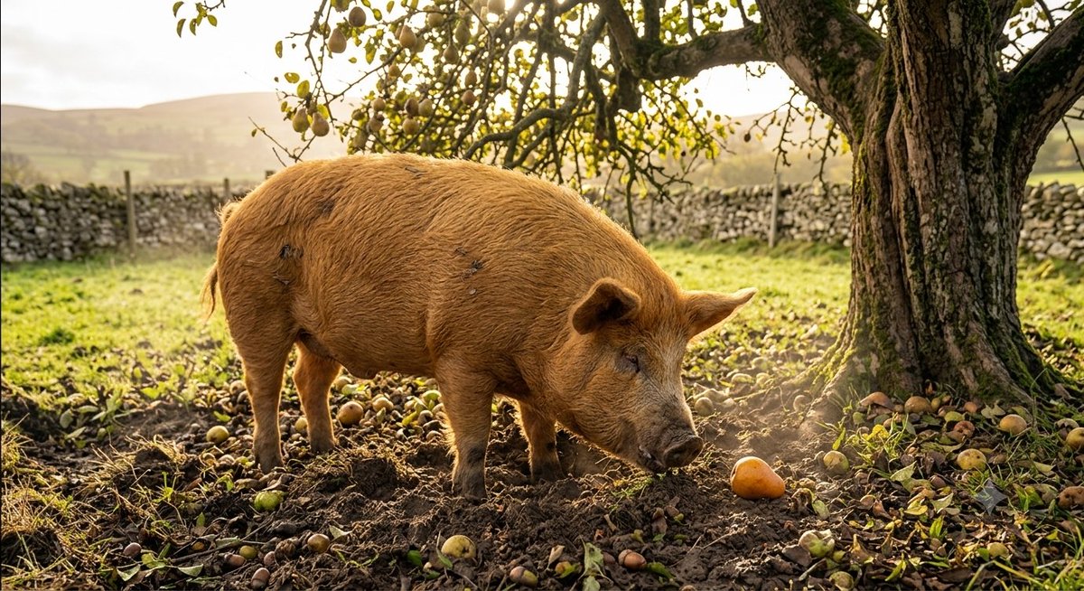 SamaHoole's tweet photo. A full day in the life of Marged, a Tamworth pig, who has cracked the code of existence while the rest of us are still reading the instructions.

7:02am. Wakes in clean straw. Does not reach for a phone, because she does not own one, and is therefore already winning.

7:15am. Breakfast. Eats it entirely, with total attention, tasting every mouthful, a thing no human has properly managed since roughly childhood.

8:30am. Rooting. Turns over a promising patch of orchard, aerating the soil, hunting acorns, doing the work her nose was built for and loving every second. This is her job. She adores her job.

10:00am. First wallow of the day. Lowers herself into cool mud with the groan of contentment usually reserved for a man getting into a hot bath, and lies there, cooling, sun-shielded, thinking about nothing whatsoever.

11:45am. An apple falls. Marged is there before it stops rolling. A small perfect miracle, delivered by gravity, free of charge.

1:00pm. Nap. Full sun. No guilt. She has never once felt she ought to be doing something else, because there is nothing else, and she knows it.

3:30pm. Investigates a noise. Establishes that it is neither food nor threat. Loses interest instantly and spends no further thought on it. We could all learn this one.

5:00pm. Second wallow. A serious person schedules two.

7:00pm. Watches the humans hurry about the yard, ticking things off lists, tense with a busyness she does not share and cannot fathom. Regards them with what I can only describe as pity.

8:30pm. Bed. Clean straw. A full stomach. A clear conscience. Asleep in under a minute.

Marged has no savings, no plans, and no anxiety. She eats real food, does honest work, cools off when she is hot, and sleeps when she is tired.

She is, by every measure that actually counts, doing considerably better than you are.