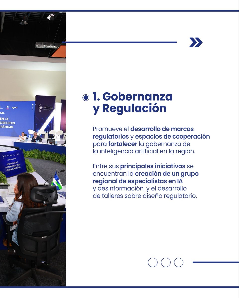 OGTICRDO's tweet photo. La inteligencia artificial representa una oportunidad para transformar nuestros países, pero su desarrollo requiere una visión compartida, cooperación y acciones concretas.

La Hoja de Ruta de Inteligencia Artificial Ética para América Latina y el Caribe 2026-2027 establece cinco líneas de acción que orientarán el trabajo regional para fortalecer la gobernanza, desarrollar talento, proteger a los grupos en situación de vulnerabilidad, promover la sostenibilidad e impulsar la infraestructura necesaria para una IA responsable.

Haz clic para ver la publicación completa y conoce las prioridades que marcarán esta agenda regional, contribuyendo a construir una inteligencia artificial ética, inclusiva y centrada en las personas. https://t.co/4gnCmEvpPL

#ÉticaEnIA #TerceraCumbreRD #EdgarBatista