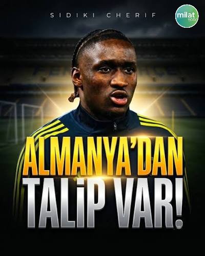 MilatGazeteSpor's tweet photo. 🚨SON DAKİKA 

Bundesliga ekiplerinden Hamburg, Fenerbahçe forması giyen Sidiki Cherif için satın alma opsiyonlu kiralama teklifi yaptı! https://t.co/pBwtd99ZB5