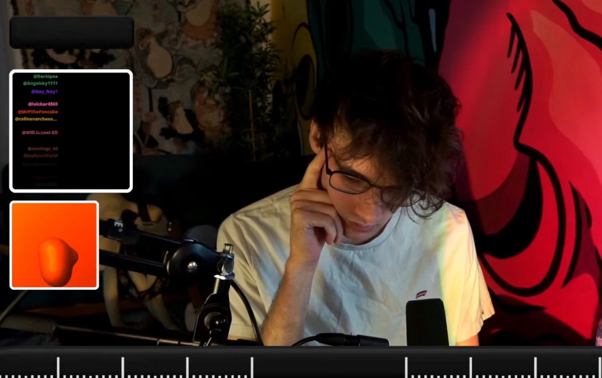LvjyCrave's tweet photo. Wilbur stuns in his livestream https://t.co/tQ4XABlzki