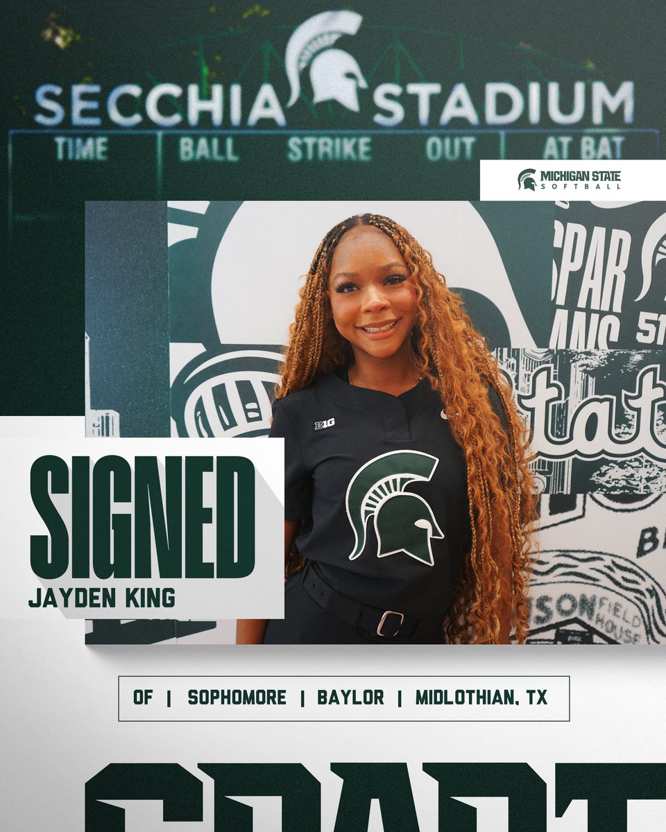 MSU_Softball's tweet photo. Our next new Spartan is Jayden King!  @JaydenK24! https://t.co/Gx3KF9B3ne