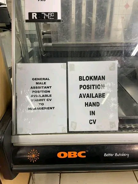 NthabelengDlam3's tweet photo. The OBC in Ikageng is still hiring🤝♥️ #Jobs #jobopportunity #jobsearch #SAYouth https://t.co/1wSUCf7O7P