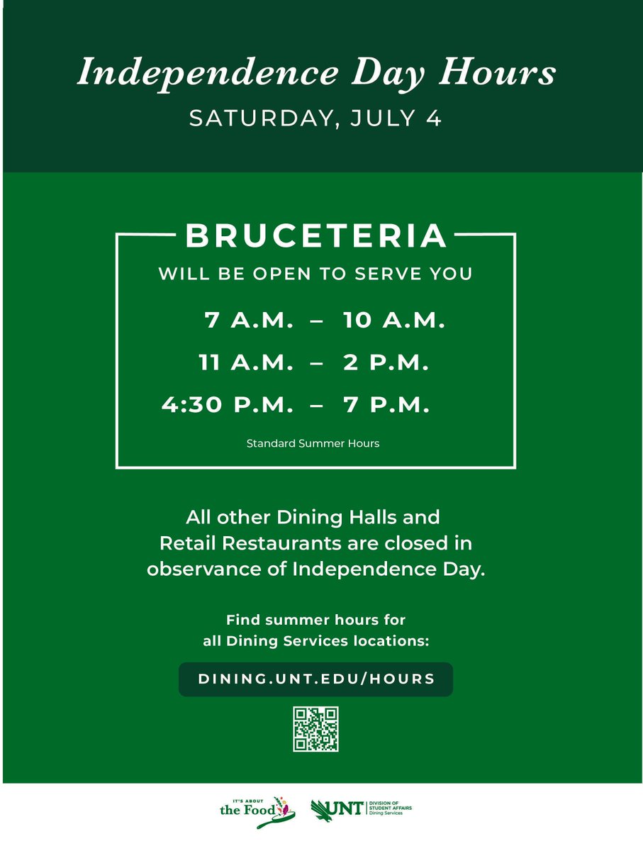 UNTdining tweet picture
