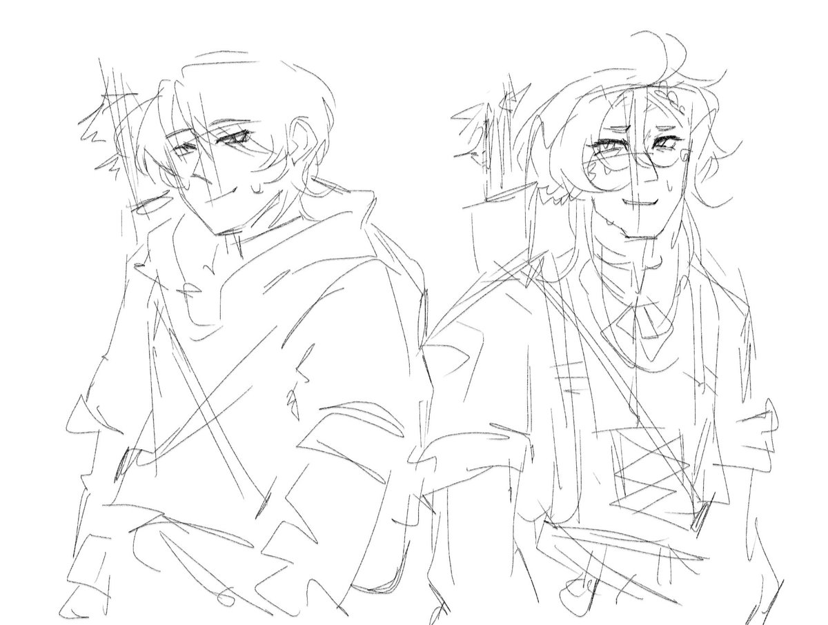 kirialtha's tweet photo. hi i was meant to color it but this stupid new program im using sucks so you only get a sketch #parrotx2fanart #unstableuniverse https://t.co/FwO3C6D6GG