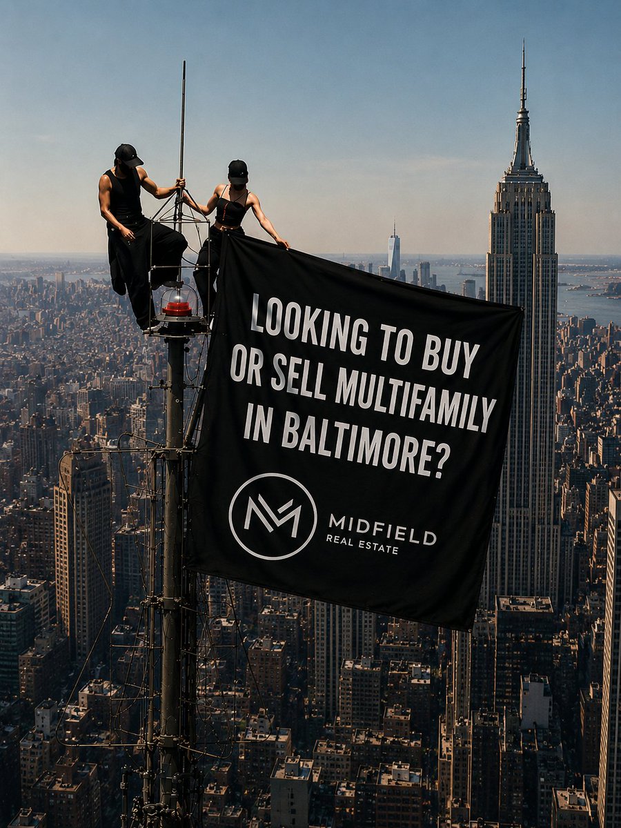 YaakovKanevsky's tweet photo. Had to jump on the trend. 😂

No skyscrapers were actually climbed in the making of this post.

But if you're buying or selling multifamily in Baltimore, we're happy to help from ground level.

#BaltimoreRealEstate #Multifamily #CRE #CommercialRealEstate https://t.co/1RIpSKCwQ6