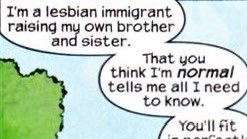 frostrayner's tweet photo. HAPPY DISABILITY PRIDE MONTH TO THE X-MEN’S FIRST EVER LESBIAN CHARACTER, MY FAVORITE GIRL LOSER KARMA !!!! 🩷🤍🧡 https://t.co/7TzQLZe773