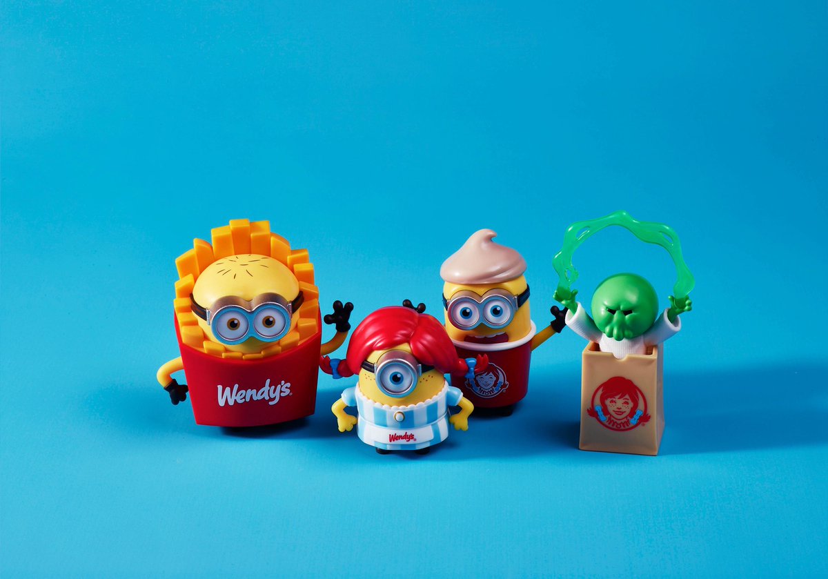DiscussingFilm's tweet photo. Wendy's has collaborated with ‘MINIONS &amp; MONSTERS’ on an Adult Meal — including 4 exclusive character collectibles.

The film is now playing in theaters. https://t.co/Y7S3Pj3shc