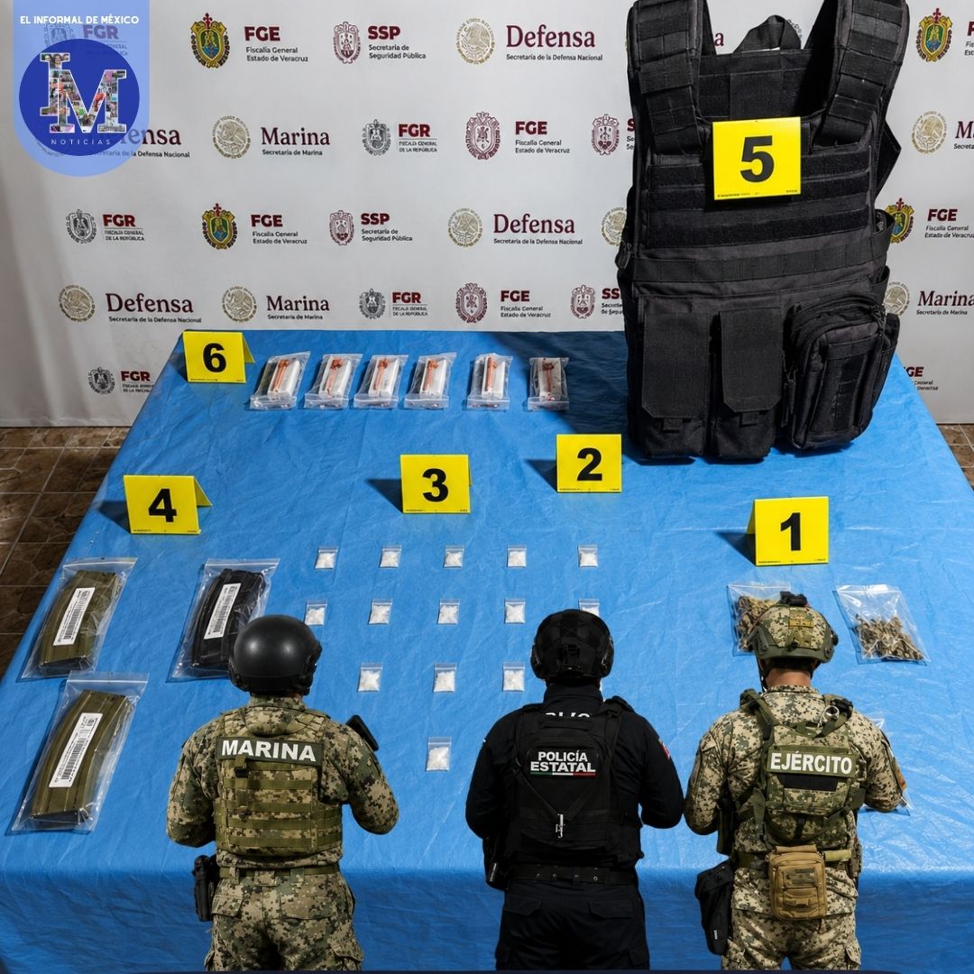 DeInformal's tweet photo. ⚓ Marina realizó acciones de inteligencia en Veracruz, Quintana Roo y Chiapas: 16 detenidos, 3 personas rescatadas con vida y más de 389 kg de droga asegurada. Menos droga y armas en las calles, más protección para familias del sureste. #Marina #Seguridad https://t.co/3OIRN2gPmB